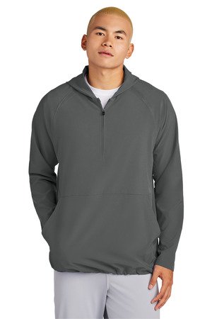 Sport-Tek Repeat 1/2-Zip Long Sleeve Hooded Jacket JST488 - Image 4