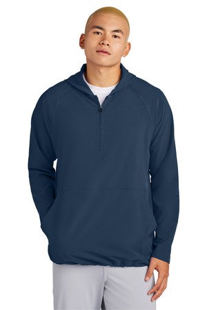 Sport-Tek Repeat 1/2-Zip Long Sleeve Hooded Jacket JST488 - Image 5