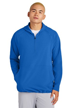 Sport-Tek Repeat 1/2-Zip Long Sleeve Hooded Jacket JST488 - Image 6