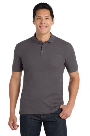 Port Authority Core Classic Pique Pocket Polo. K100P - Image 4