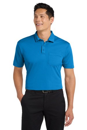 Port Authority Silk Touch Performance Pocket Polo. K540P - Image 2