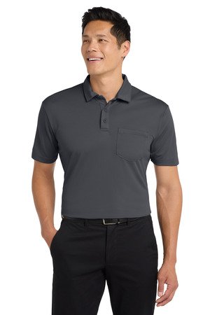 Port Authority Silk Touch Performance Pocket Polo. K540P - Image 8