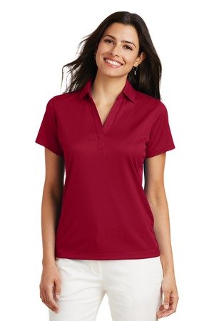 Port Authority Women's Performance Fine Jacquard Polo. L528 - Image 3