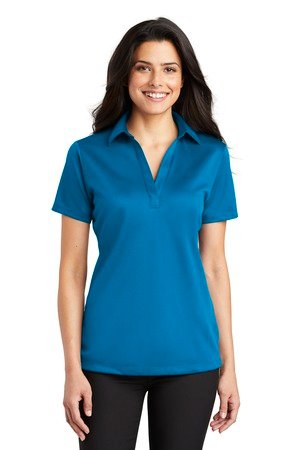 Port Authority Women's Silk Touch Performance Polo. L540 - Image 3