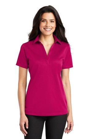 Port Authority Women's Silk Touch Performance Polo. L540 - Image 7