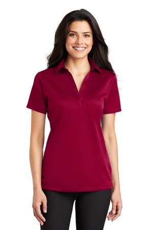 Port Authority Women's Silk Touch Performance Polo. L540 - Image 8