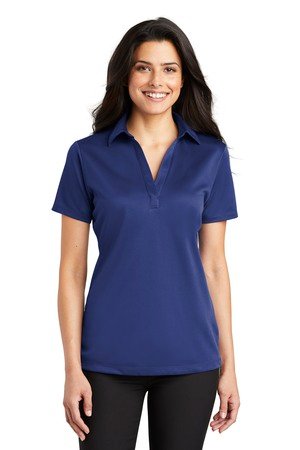Port Authority Women's Silk Touch Performance Polo. L540 - Image 9