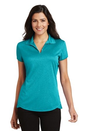 Port Authority Women's Trace Heather Polo. L576 - Image 3