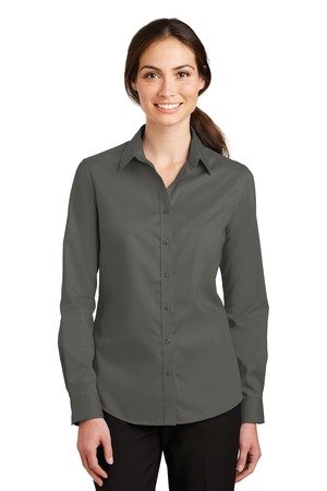 Port Authority Women's SuperPro Twill Shirt. L663 - Image 4