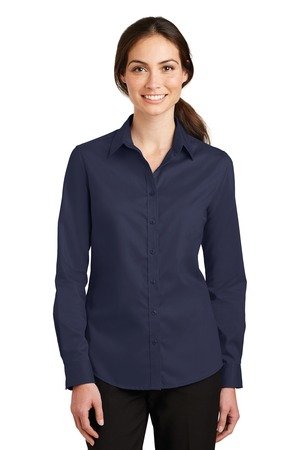 Port Authority Women's SuperPro Twill Shirt. L663 - Image 6