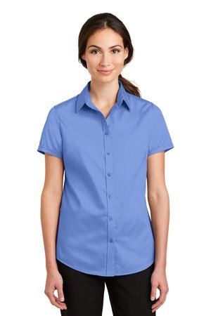 Port Authority Women's Short Sleeve SuperPro Twill Shirt. L664 - Image 7