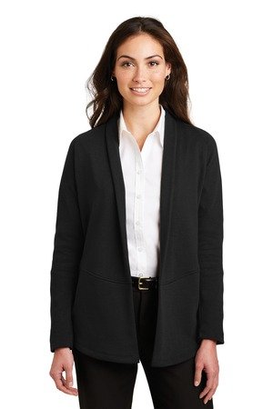 Port Authority Women's Interlock Cardigan. L807 - Image 2
