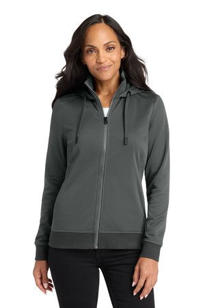 Port Authority Women's Smooth Fleece Hooded Jacket L814 - Image 2