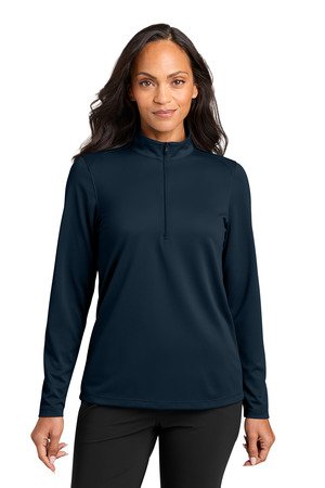 Port Authority Women's Wearever Performance Pique 1/4-Zip LK241 - Image 3