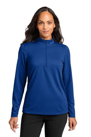 Port Authority Women's Wearever Performance Pique 1/4-Zip LK241 - Image 5