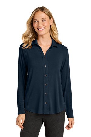 Port Authority Women's Luxe Knit Button Tunic LK5602 - Image 2