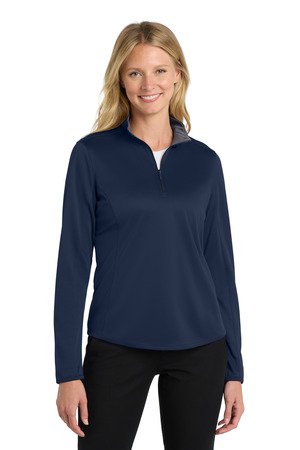 Port Authority Women's Silk Touch Performance 1/4-Zip LK584 - Image 2