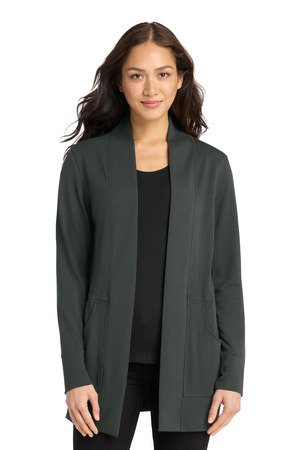 Port Authority Women's Microterry Cardigan LK825 - Image 2