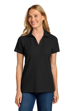 Port Authority Women's C-FREE Cotton Blend Pique Polo LK867 - Image 2