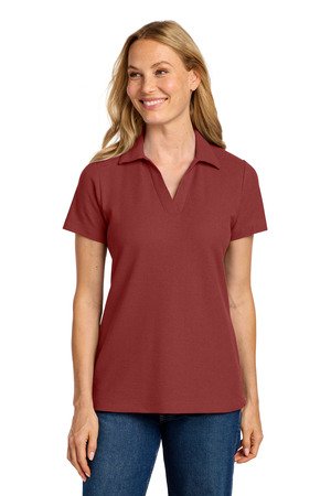 Port Authority Women's C-FREE Cotton Blend Pique Polo LK867 - Image 5