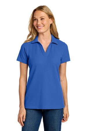 Port Authority Women's C-FREE Cotton Blend Pique Polo LK867 - Image 7