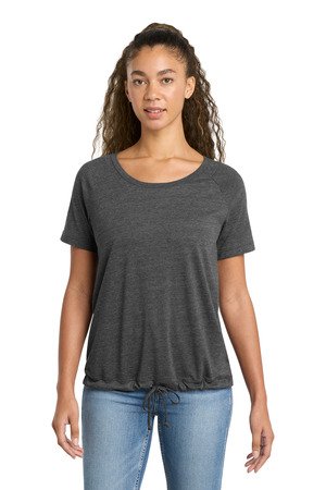 New Era Women's Tri-Blend Performance Cinch Tee. LNEA133 - Image 2
