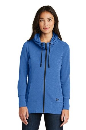 New Era Women's Tri-Blend Fleece Full-Zip Hoodie. LNEA511 - Image 3
