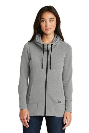 New Era Women's Tri-Blend Fleece Full-Zip Hoodie. LNEA511 - Image 4