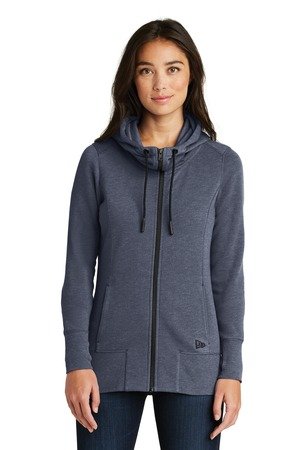 New Era Women's Tri-Blend Fleece Full-Zip Hoodie. LNEA511 - Image 2