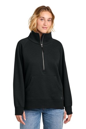 New Era Women's Heritage Fleece 1/2-Zip LNEA528 - Image 4