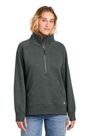 New Era Women's Heritage Fleece 1/2-Zip LNEA528 - Image 3