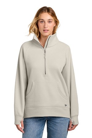 New Era Women's Heritage Fleece 1/2-Zip LNEA528 - Image 2