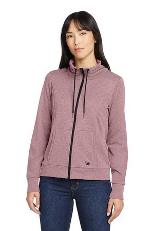 New Era Women's Performance Terry Full-Zip Cowl LNEA530 - Image 4