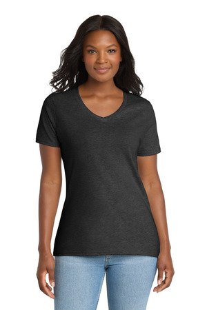 Port & Co Women's Core Cotton V-Neck Tee. LPC54V - Image 27