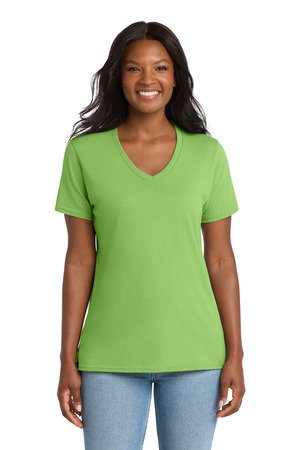 Port & Co Women's Core Cotton V-Neck Tee. LPC54V - Image 6