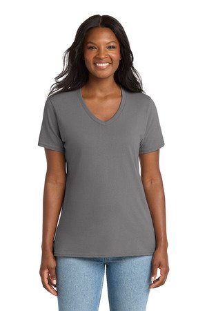 Port & Co Women's Core Cotton V-Neck Tee. LPC54V - Image 19