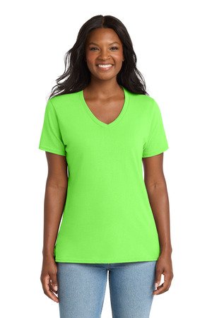 Port & Co Women's Core Cotton V-Neck Tee. LPC54V - Image 9