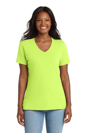 Port & Co Women's Core Cotton V-Neck Tee. LPC54V - Image 12