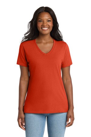 Port & Co Women's Core Cotton V-Neck Tee. LPC54V - Image 13