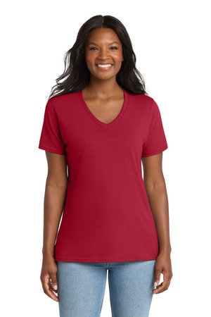 Port & Co Women's Core Cotton V-Neck Tee. LPC54V - Image 14