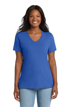 Port & Co Women's Core Cotton V-Neck Tee. LPC54V - Image 15