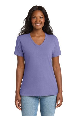 Port & Co Women's Core Cotton V-Neck Tee. LPC54V - Image 22