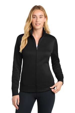 Sport-Tek Women's Sport-Wick Fleece Full-Zip Jacket. LST241