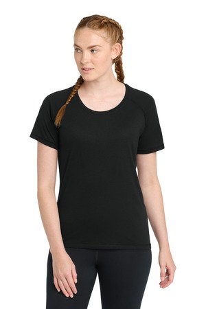 Sport-Tek Women's PosiCharge Tri-Blend Wicking Scoop Neck Raglan Tee. LST400 - Image 9