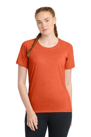 Sport-Tek Women's PosiCharge Tri-Blend Wicking Scoop Neck Raglan Tee. LST400 - Image 10