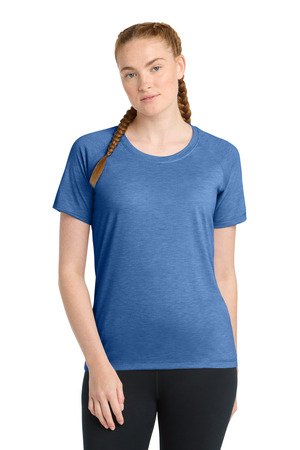 Sport-Tek Women's PosiCharge Tri-Blend Wicking Scoop Neck Raglan Tee. LST400 - Image 7