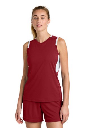 Sport-Tek Women's Club Sleeveless V-Neck LST441 - Image 2