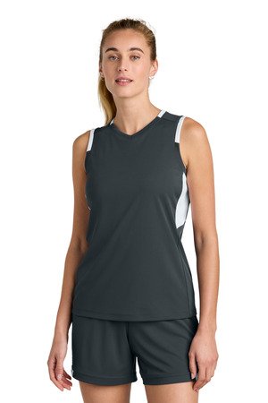 Sport-Tek Women's Club Sleeveless V-Neck LST441 - Image 3