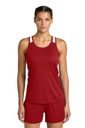 Sport-Tek Women's Club Track Tank LST446 - Image 3