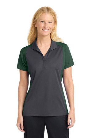 Sport-Tek Women's Colorblock Micropique Sport-Wick Polo. LST652 - Image 2